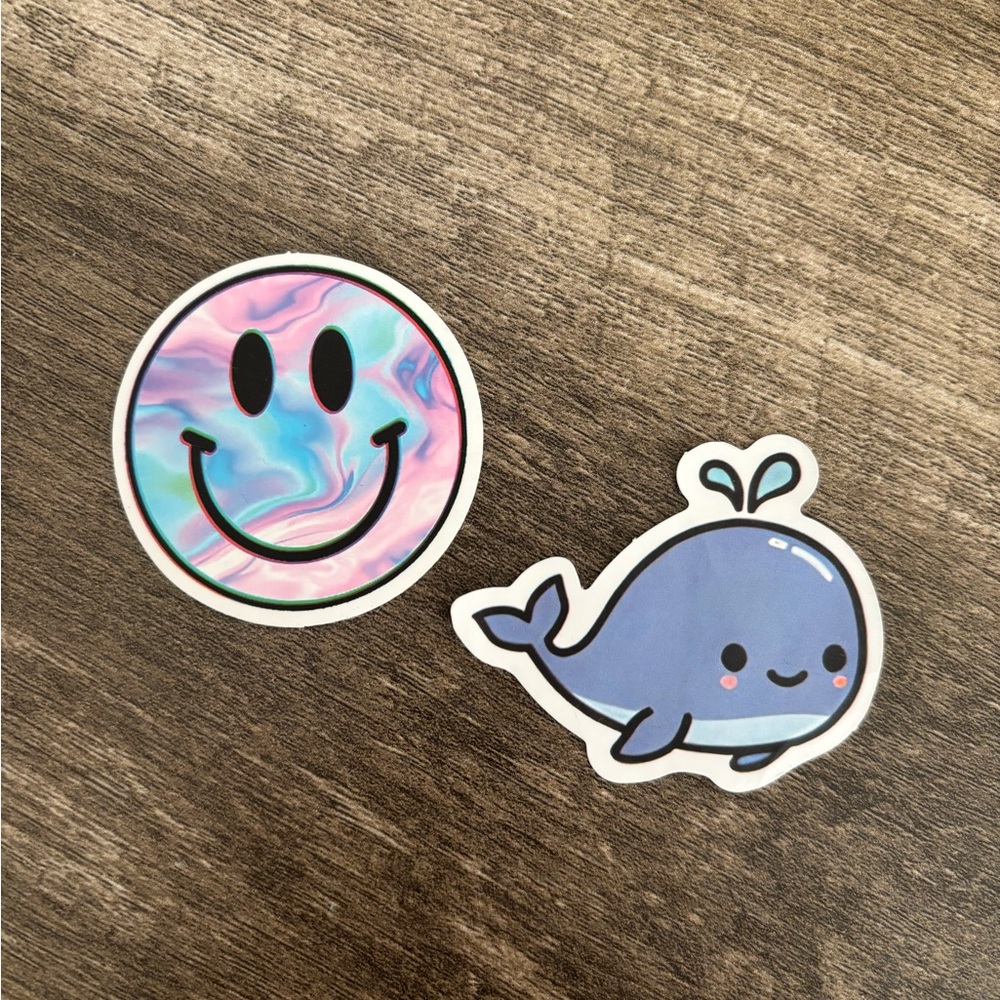NWOT Set of Two Laptop Stickers